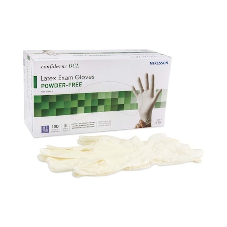 Mckesson Latex Exam Glove, Extra Large, Ivory, 1000PK 14-320